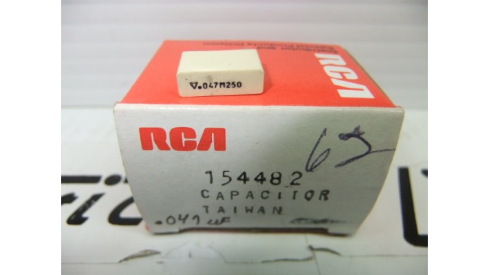 RCA 154482 capacitor .047UF 